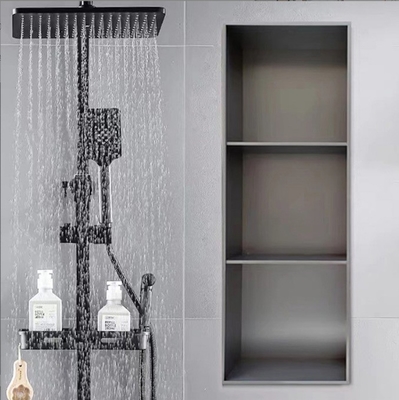 Waterdicht roestvrij staal geborstelde douche nis voor douche kamer goud waterdicht