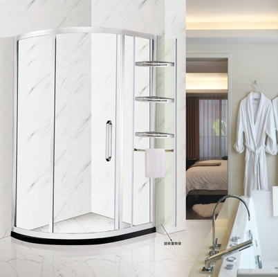 Elektroplaten Aluminium Frame Enclosure Screen Glass Door Pivoted Shower Hinges voor WC-kamer