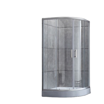 Ronde ceramische controlebak schuifbare raamloze glazen deur voor multifunctionele douche kamer