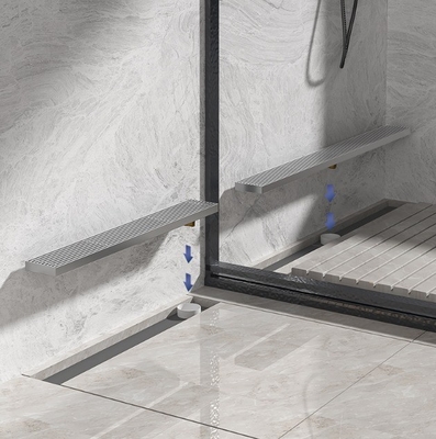 Roestvrij staal lineaire vloer afvoer voor badkamer douche anti-geur en gemakkelijk te reinigen