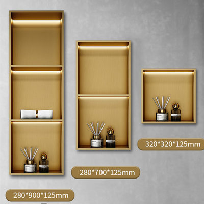 Moderne design stijl 12&quot; ingespannen doucheregel met gouden afwerking en LED-licht