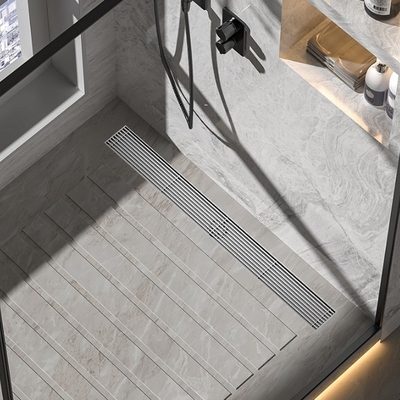 Roestvrij staal lineaire vloer afvoer voor badkamer douche anti-geur en gemakkelijk te reinigen