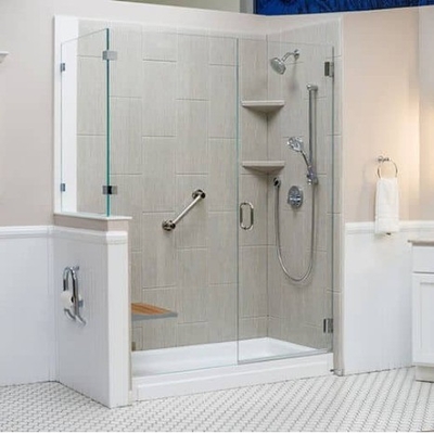 Badkamer met 8 mm glasdikte Douchekamer en alles-in-één ontwerp