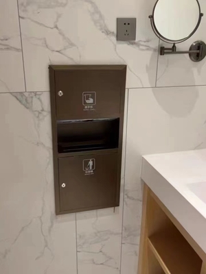 Niche van roestvrij staal voor vierkante tegels douche ingebouwde lamp en toiletpapierhouder