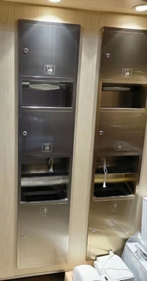 Niche van roestvrij staal voor vierkante tegels douche ingebouwde lamp en toiletpapierhouder