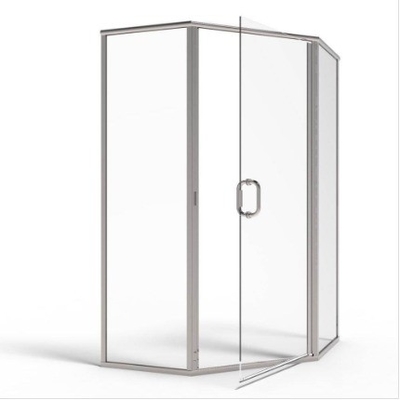 Voeg een vleugje modern design toe aan uw badkamer met schuifdeur en omheining