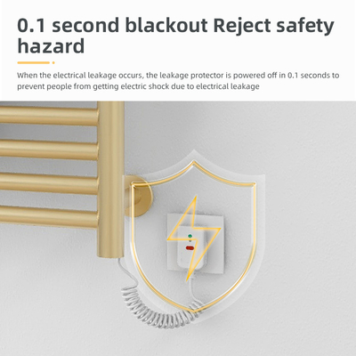 Roestvrij staal 10 bars verwarmd handdoek spoor warmer radiator voor slimme elektrische waterverwarming
