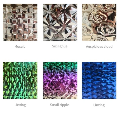 Contemporary Design Super Duplex Water Ripple gegalvaniseerd roestvrij staal plaat/plaat 1 kg