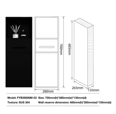 Porseleinen tegels 600*1200mm Vloer specificatie 3-in-1 droogmachine voor hotel badkamer