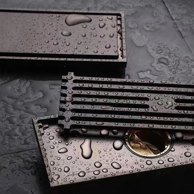 304 roestvrij staal gouden vloer afvoer voor badkamer in commerciële keuken en badkamer