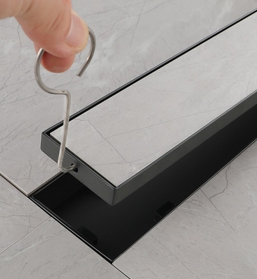 Elektroplateerde lineaire vierkante vloerbak met geur- en waterdichte technologie