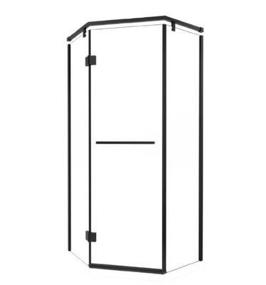 Sleek Bevel Edge Glas Hoekplank voor Badkamer Douche Ruimte Ruimte in elektroplate