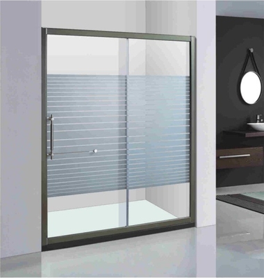 Elektroplaten Aluminium Frame Enclosure Screen Glass Door Pivoted Shower Hinges voor WC-kamer