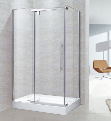 Elektroplaten Aluminium Frame Enclosure Screen Glass Door Pivoted Shower Hinges voor WC-kamer