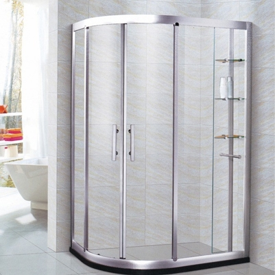 Elektroplaten Aluminium Frame Enclosure Screen Glass Door Pivoted Shower Hinges voor WC-kamer