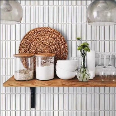 Matte 3D Marmer Kitkat Tile in Wit Roze Groen Blauw Print voor Badkamer Interieur Muur