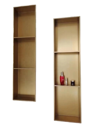 Hotel Gepoetste oppervlak Gunmetal Zwart Wand ingebouwde niche voor douche kamer 12 &quot; x 24
