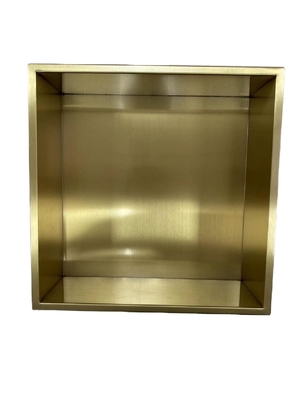 Hotel Gepoetste oppervlak Gunmetal Zwart Wand ingebouwde niche voor douche kamer 12 &quot; x 24