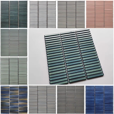 Matte 3D Marmer Kitkat Tile in Wit Roze Groen Blauw Print voor Badkamer Interieur Muur