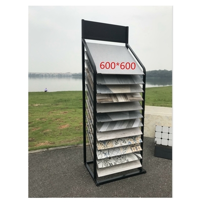 Eco-vriendelijk porseleinen atelier display rack stand voor draagbare detailhandel keramische tegels