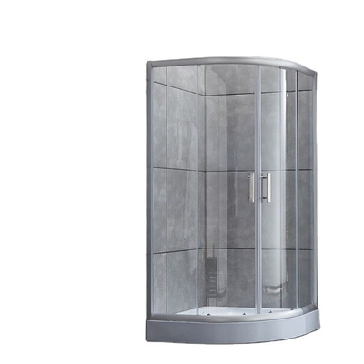 Eenvoudige moderne douche deur met half ronde schuifbehuizing en keramisch bakmateriaal