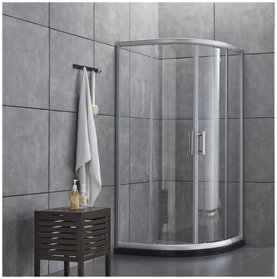 Eenvoudige moderne douche deur met half ronde schuifbehuizing en keramisch bakmateriaal