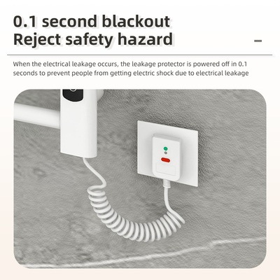 Elektrisch verwarmde ruimte Aluminium badkamer handdoek Warmer en droogrek voor modern ontwerp