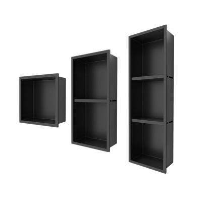 Waterdicht 304 roestvrij staal badkamer muur nis Single douche plank voor Black Box