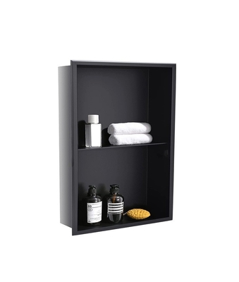 Waterdicht 304 roestvrij staal badkamer muur nis Single douche plank voor Black Box