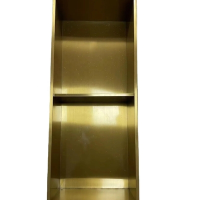 Moderne niet-slip porseleinen niche voor wedi plastic douche Zwarte kleur en lichte functie