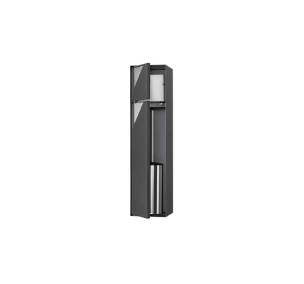 Moderne design roestvrij staal badkamer toiletborstel met ingebouwde muurnische en lange salle de bain lichten 2023