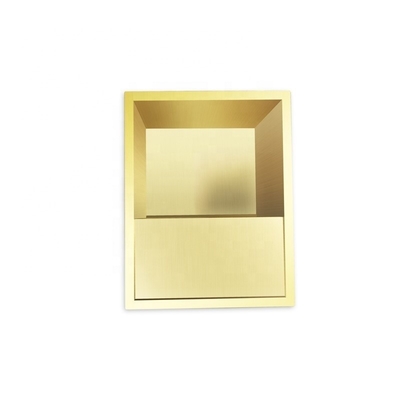 Gepoetste oppervlakte afwerking Moderne decoratie ideeën voor hoge antieke muur niches boven toilet