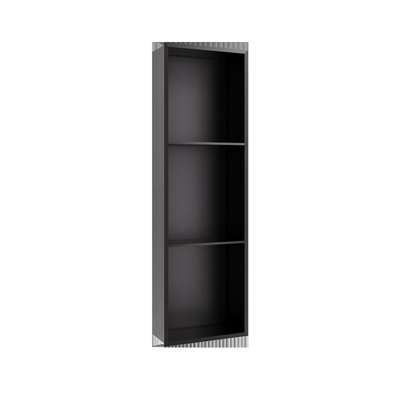 Zwarte moderne design stijl ingebouwde badkuip muur nis douche insert met Chrome Trim