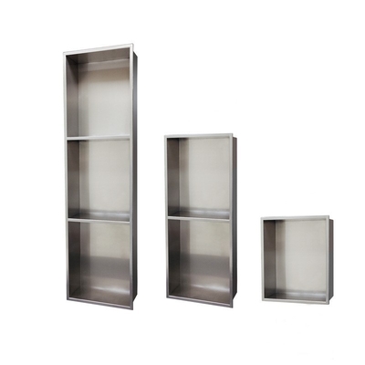 Chromafgewerkte moderne design waterdicht ingebouwde badkuipniche inzet voor douche muren