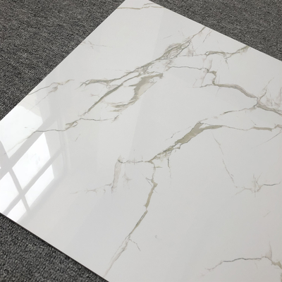 600*600mm Volledig lichaam Porselein Goud.Witte binnenkamer vloertegels voor tijdloze charme