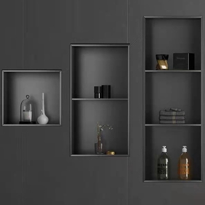 Porseleinen tegels Badkamer douche nis met modern ontwerp en waterdicht LED-licht