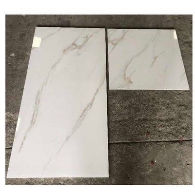 Zuurbestendige porseleinen met gepolijste 60x60 tegels met goud Calacatta marmer