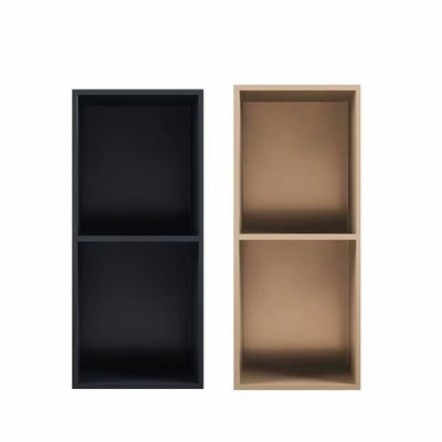 Lowes Custom Grootte 9 Inch Douche Accessoires Plank Muur Niche in Waterdicht Zwart Zwart