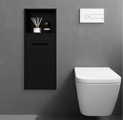 Gepoetste oppervlakte goud badkamer nis voor waterdicht en spoel gemonteerd smal toilet