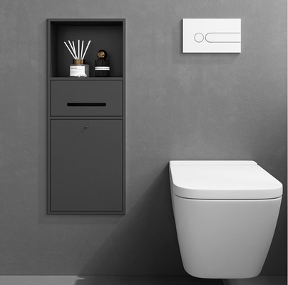 Gepoetste oppervlakte goud badkamer nis voor waterdicht en spoel gemonteerd smal toilet