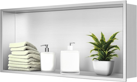 Duschnische van roestvrij staal 12&quot;x24&quot; en dubbele plank muurnische voor modern hotelontwerp