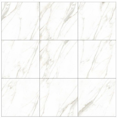 Moderne stijl 600x600 gepolijst porselein Calacatta marmeren tegels