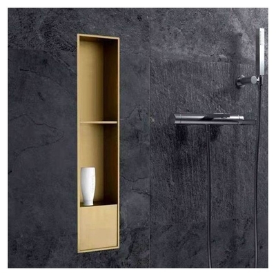 Custom Insert Wandgebouwde Douche Niche in 304 roestvrij staal Waterdicht en stijlvol