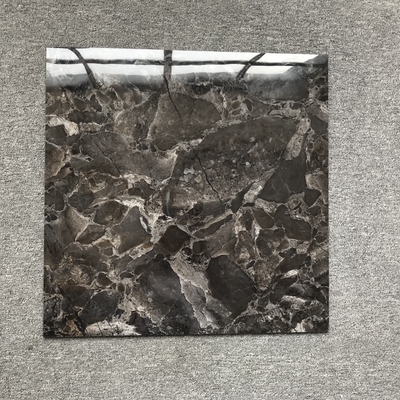 60 x 60 cm Porcelanato Zwarte en witte gekabelde marmeren vloertegels in matte afwerking