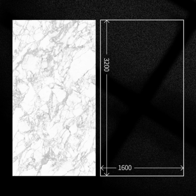 1200x2400mm Grote porseleinen gepolijste geglazuurde marmeren vloertegel voor woonkamer